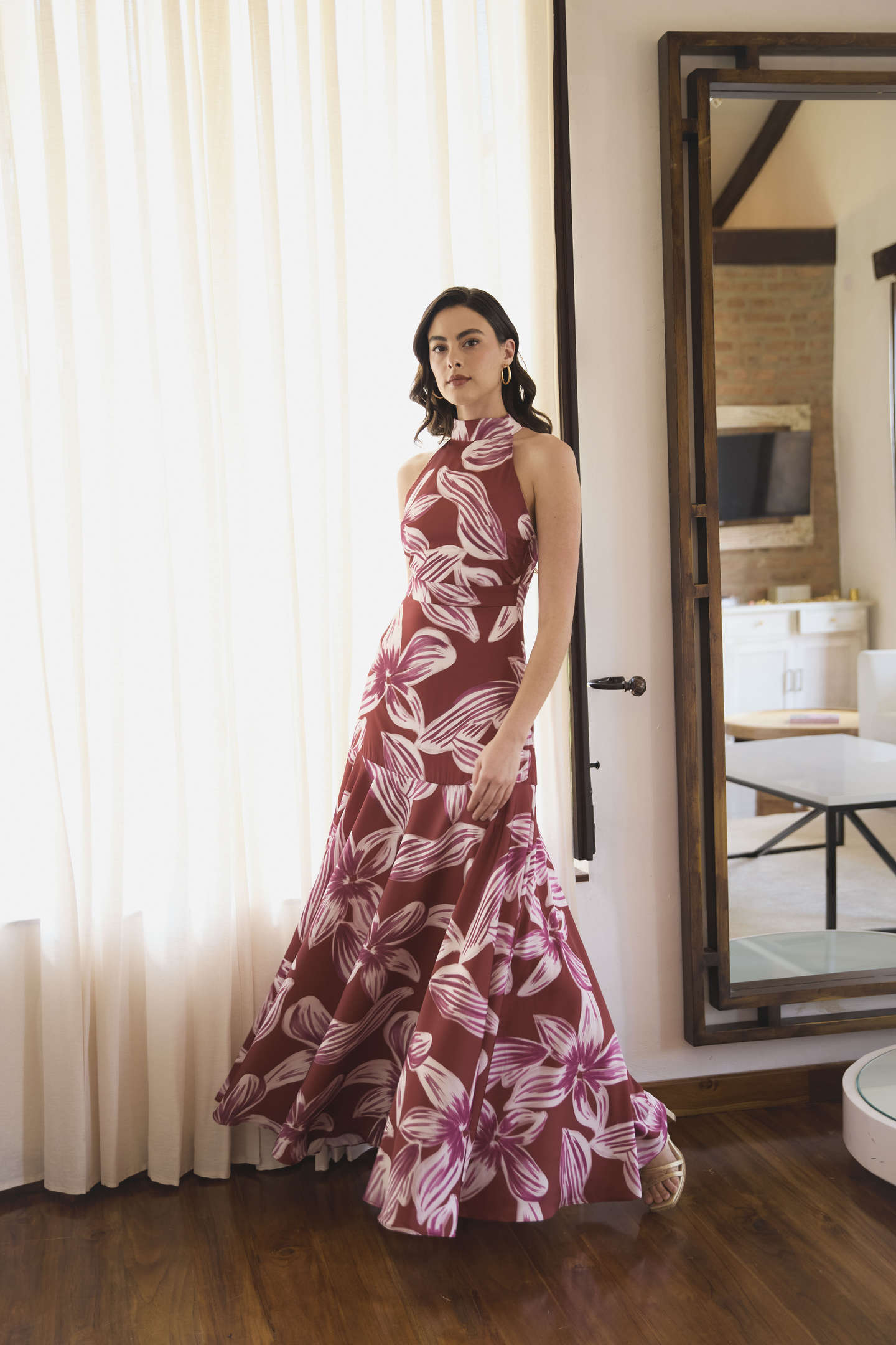 Vestido Atenea estampado