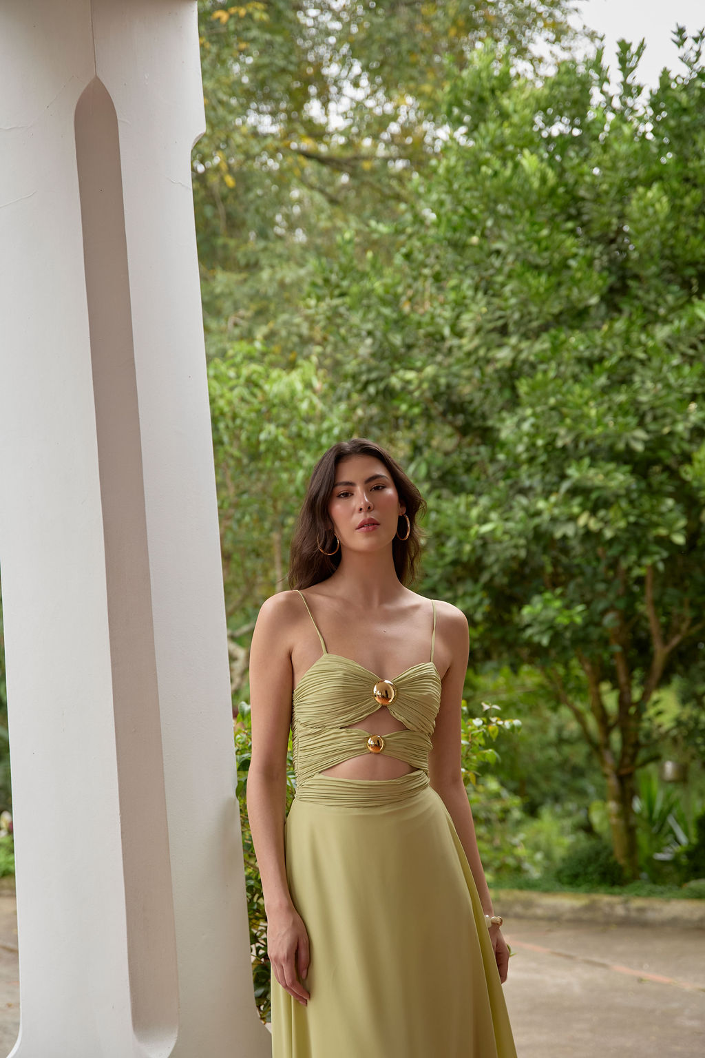 Vestido Flora unicolor