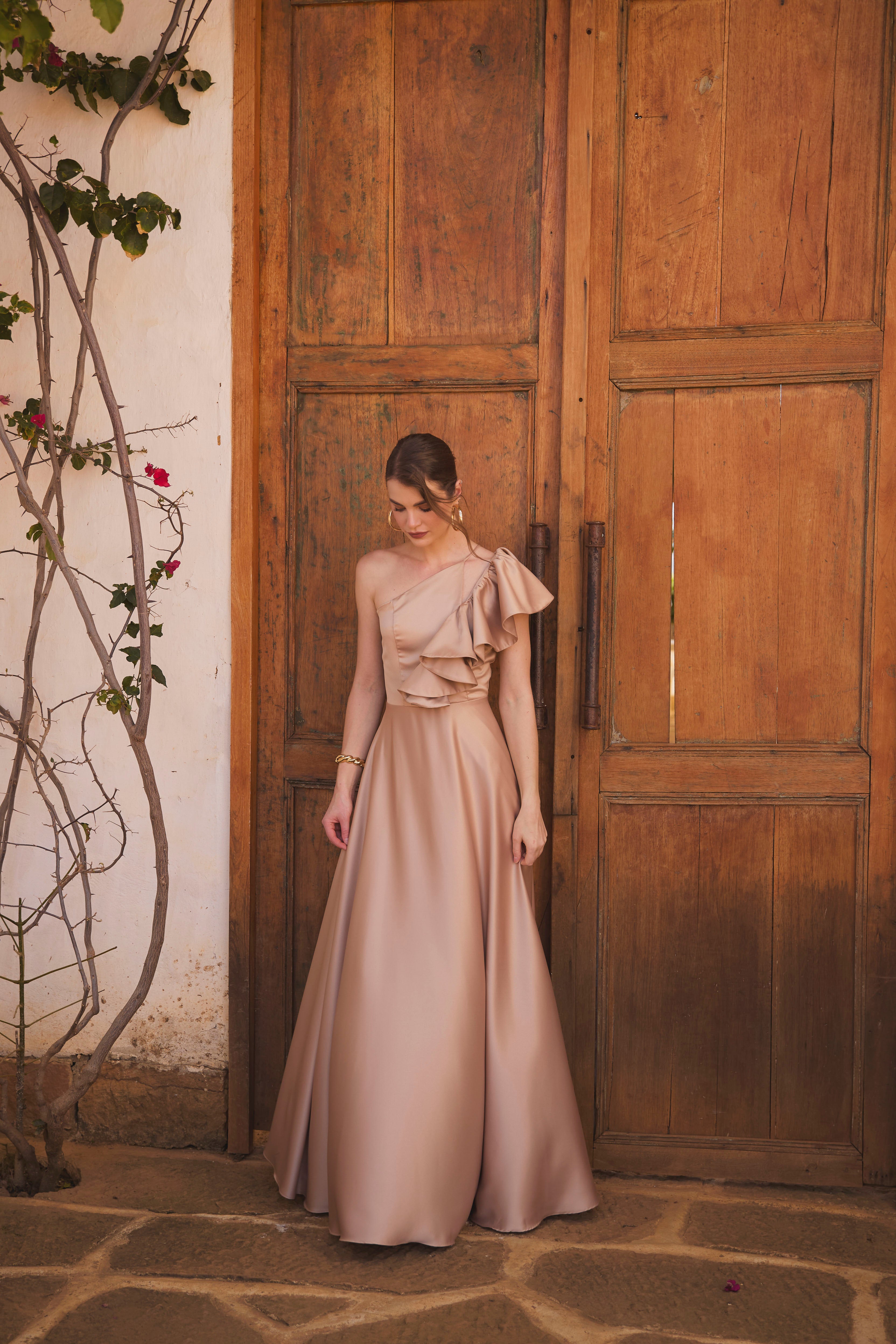 Vestido Lourdes unicolor