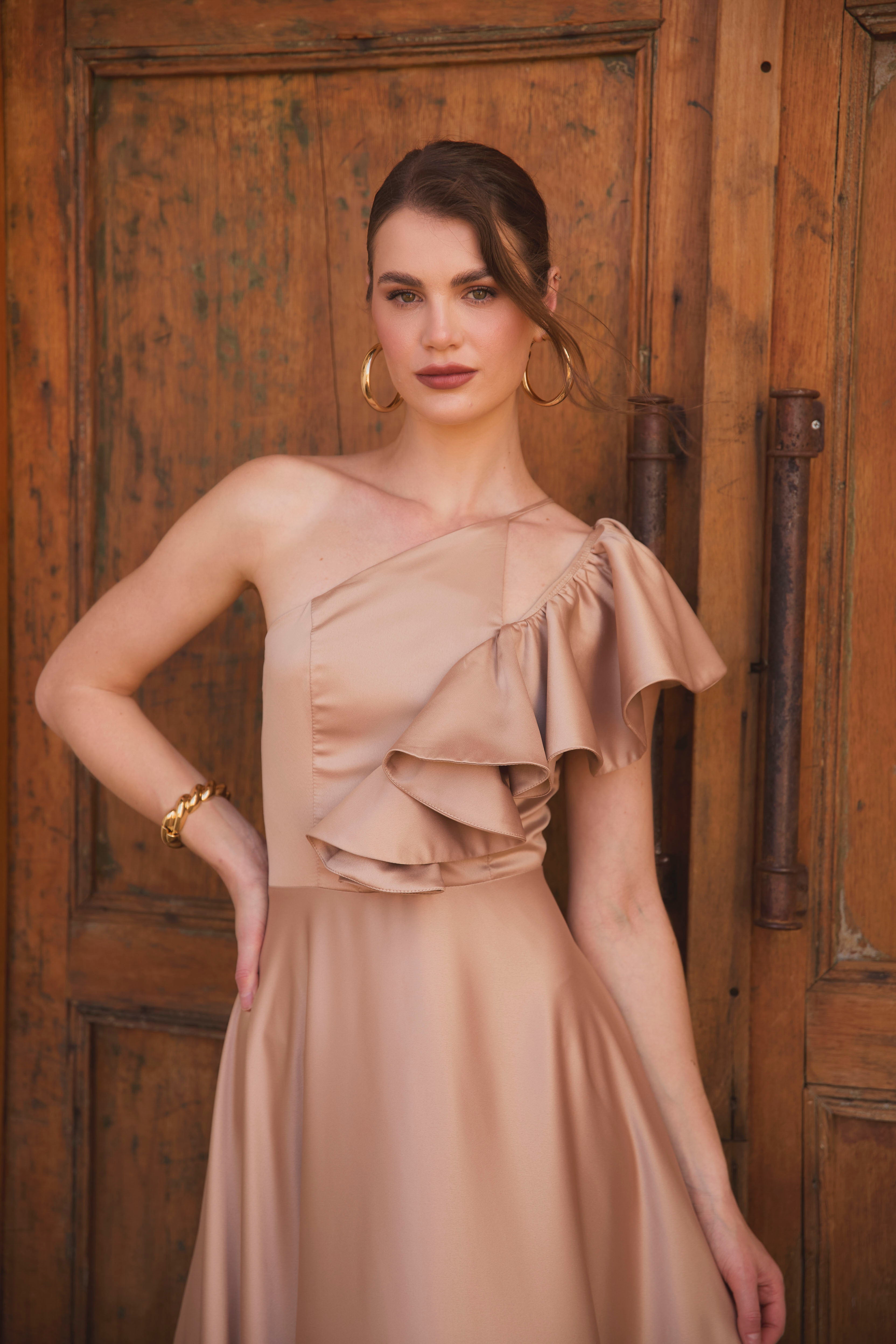 Vestido Lourdes unicolor