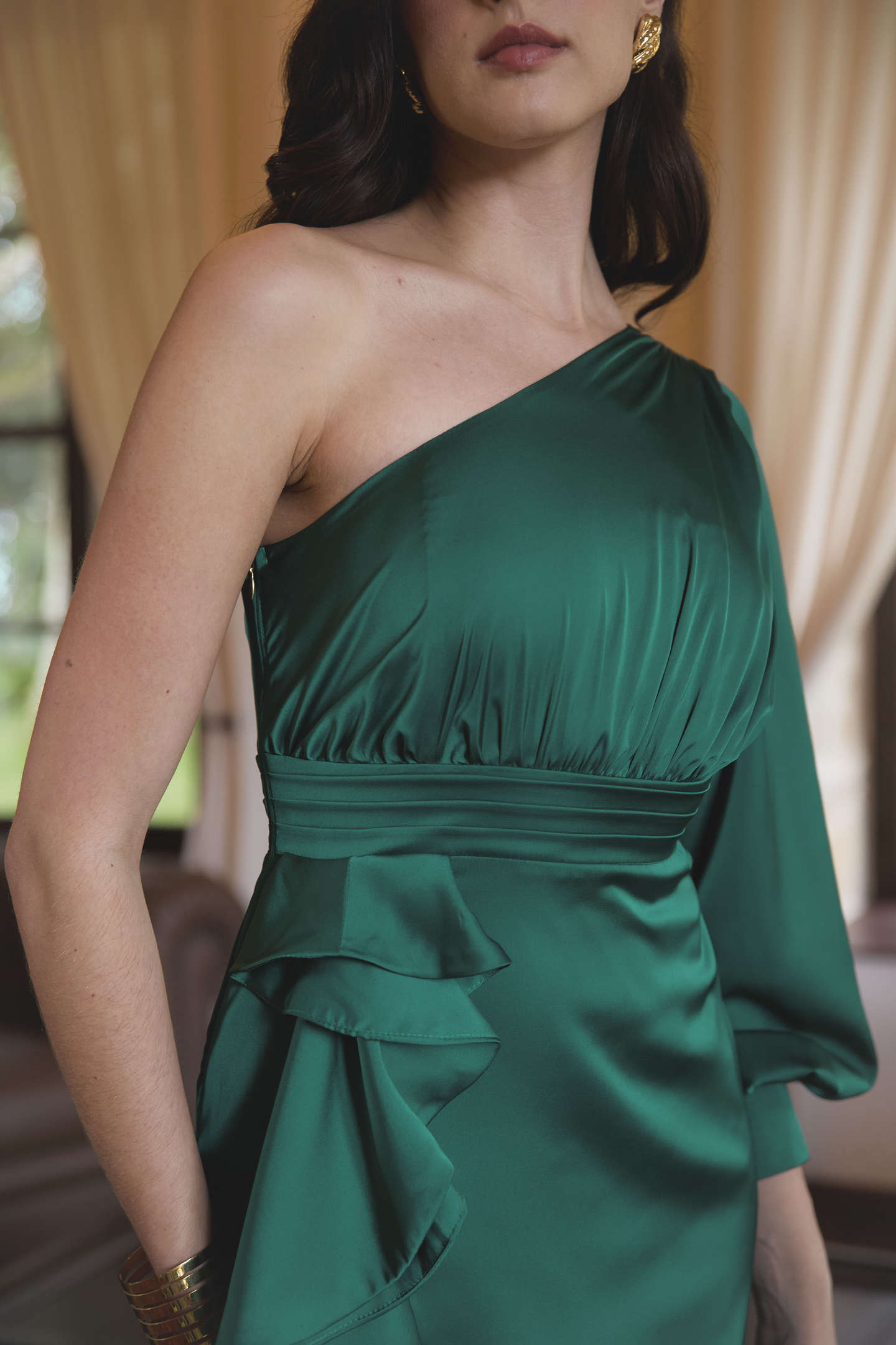 Vestido Stela verde