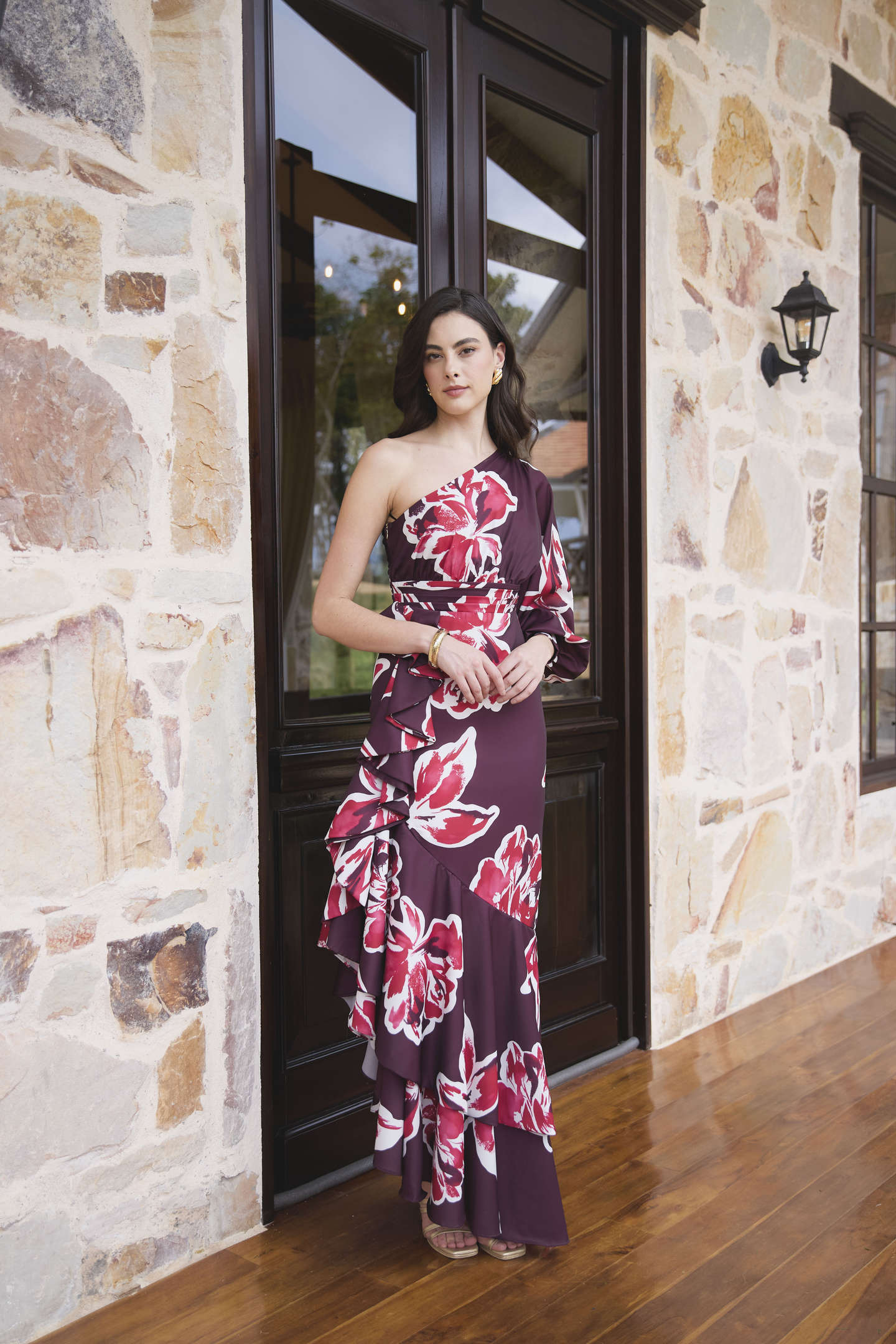 Vestido Stela estampado