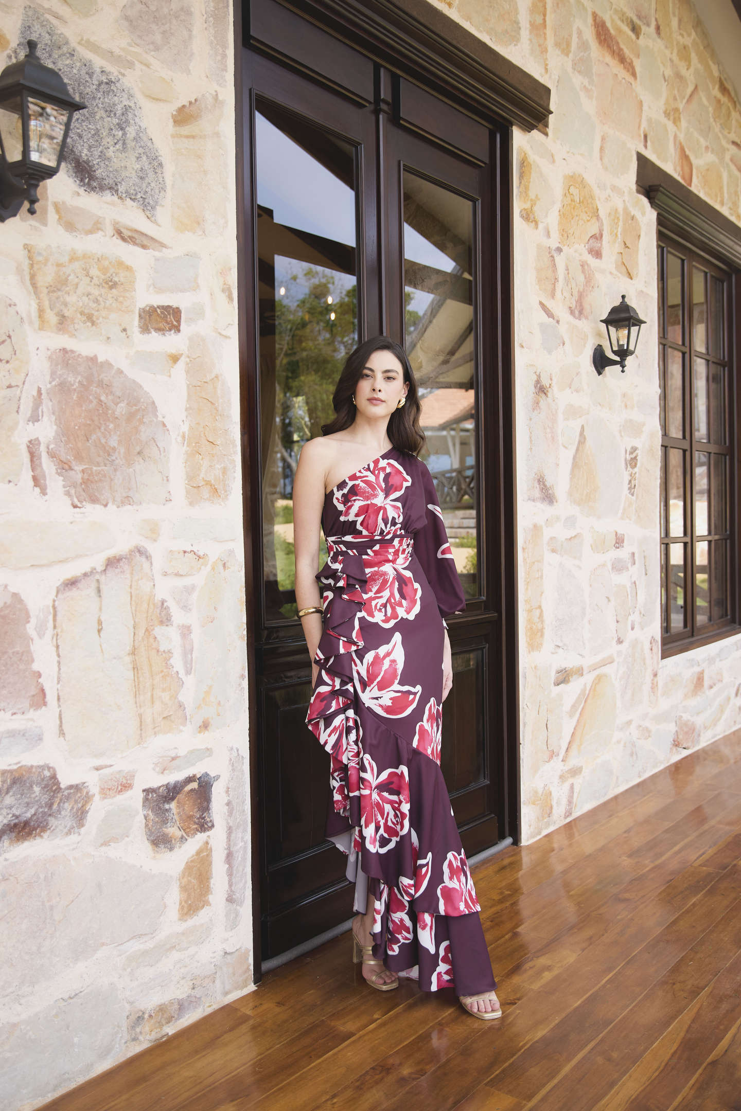 Vestido Stela estampado