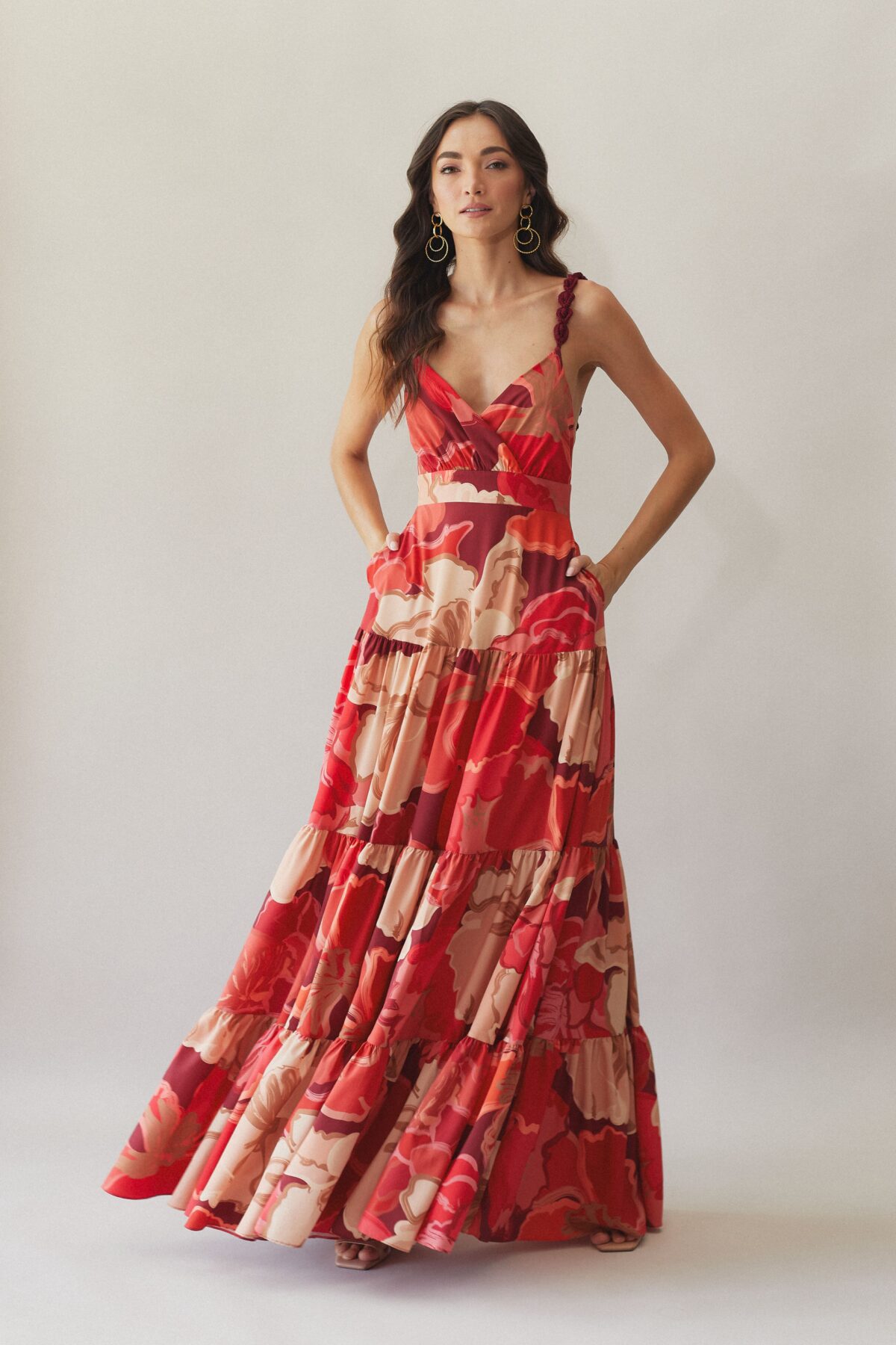 VESTIDO SERENA Naranja - Imagen 1